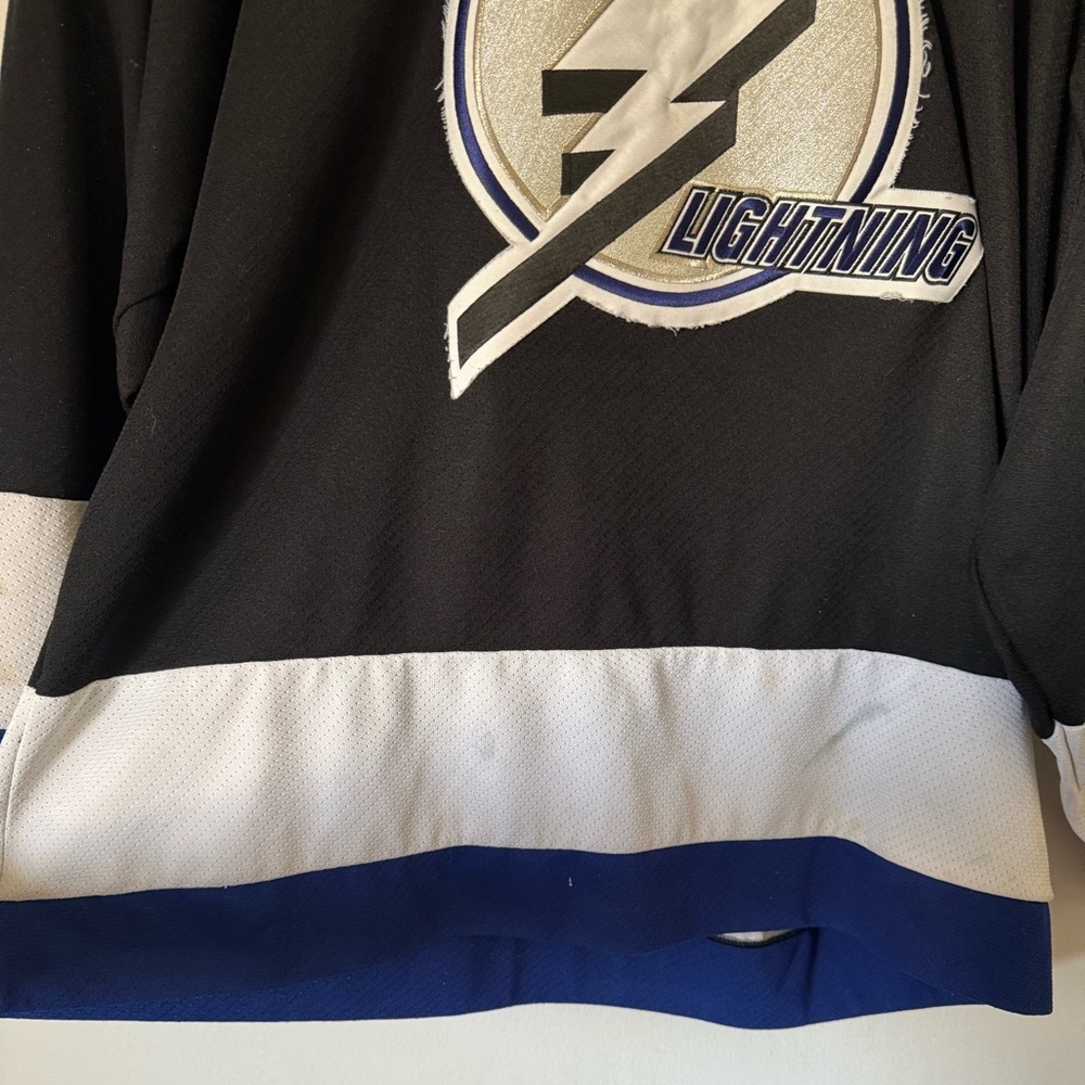 Vintage CCM Tampa Bay Lightning Jersey Black Hockey NHL 90s Men’s Size Large - Picture 5 of 10